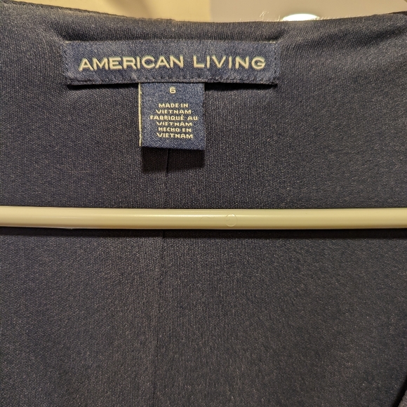 American Living Size 6 Navy Dress - Picture 3 of 5